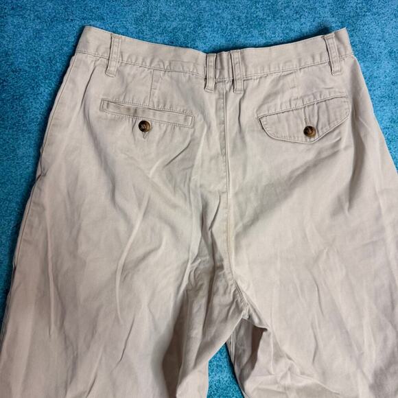 VTG Anchor Blue Baggy Chino Pants 33x32 Tan (Fits 30x28.5) Skater Y2K - Picture 14 of 16